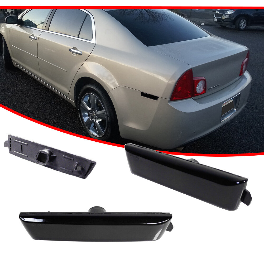 Fits 2008 - 2012 for Malibu Smoked Lens Rear Cover Side Marker Light Housing Kit - v