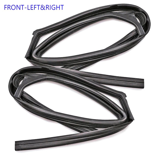 Front L+R Car Door Glass Run Channel Replacement for Nissan Frontier 1998-2005