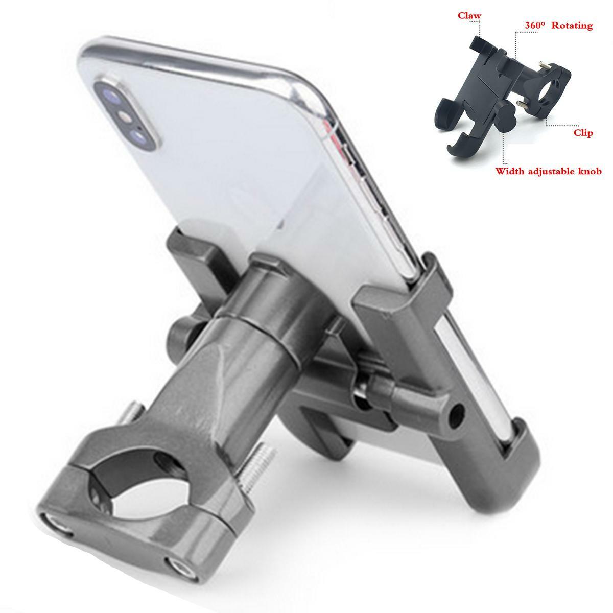 360° GPS Phone Holder (Aluminum Alloy) Suitable for Motorcycles, Bicycles, and Bicycle Handlebars n