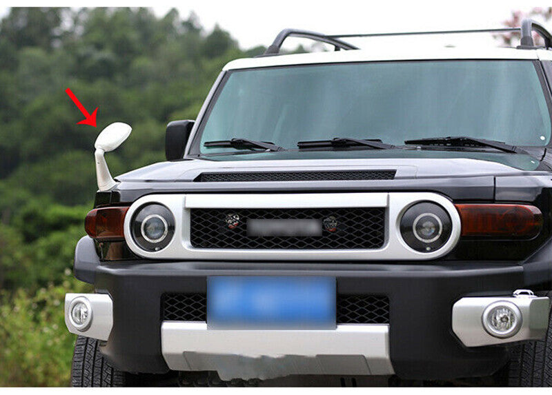 for Toyota FJ Cruiser 2007-2021 White Engine Hood Rear View Side Mirror Cover