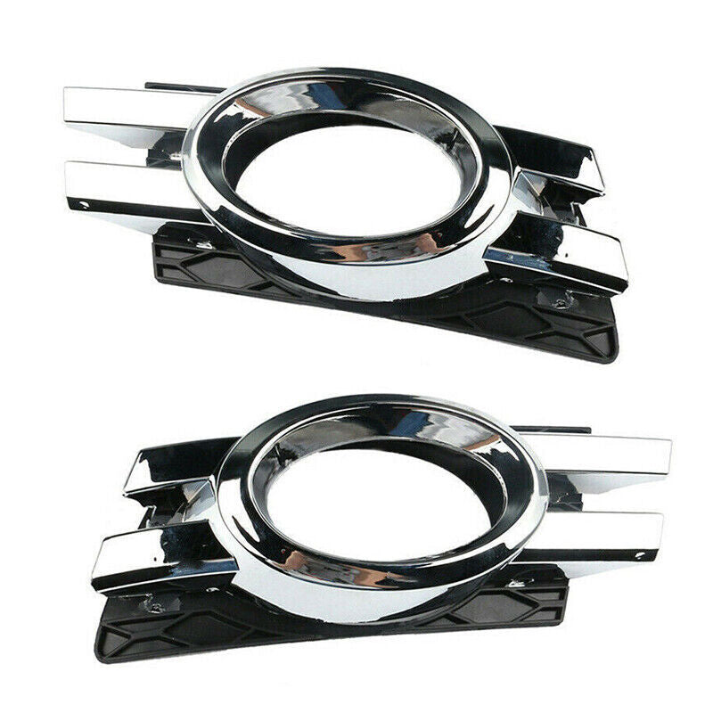 Pair For 2007-2009 for Mercedes GL450 Chorme Front Bumper Fog lamp Grille Cover