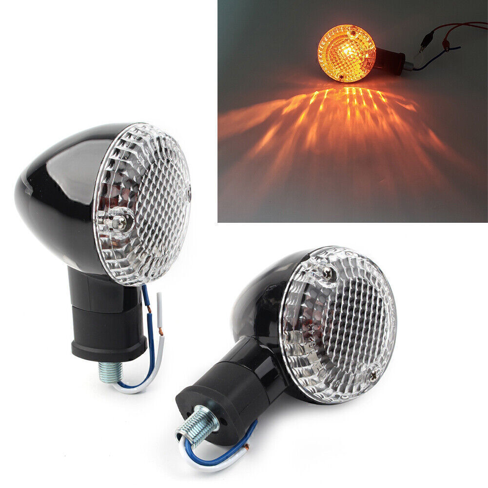 2x Black Turn Signal Light lens Blinker Amber Lamp Fit for Yamaha Bolt XVS950 14-18