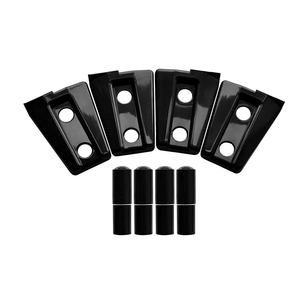 24Pcs Hood  Door Hinge Cover Black Plastic For 2007-2018 for Wrangler JK 4 Doors