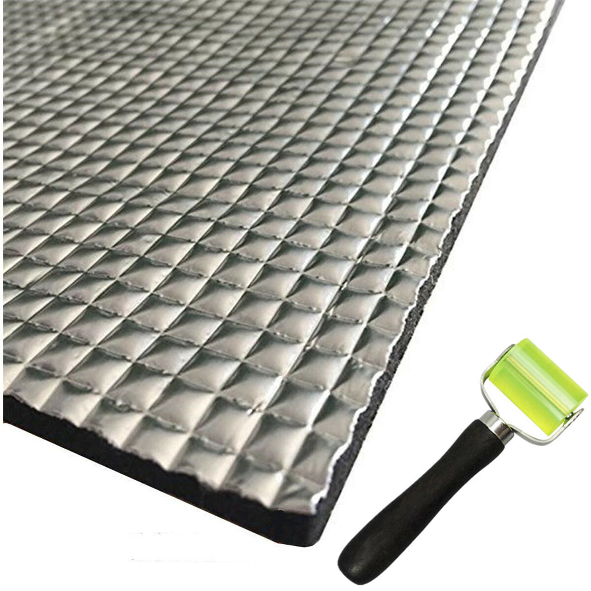 Car Engine Hood Sound Deadener Mat Heat Insulation Cotton W/Install Tool Roller