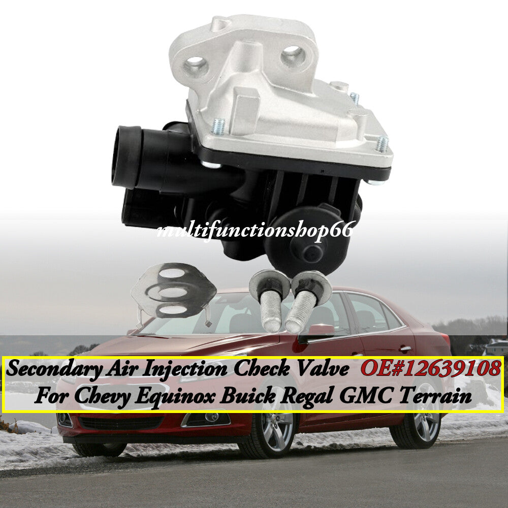 Secondary Air Injection Check Valve for Chevy Equinox for Buick Regal for GMC Terrain US Q