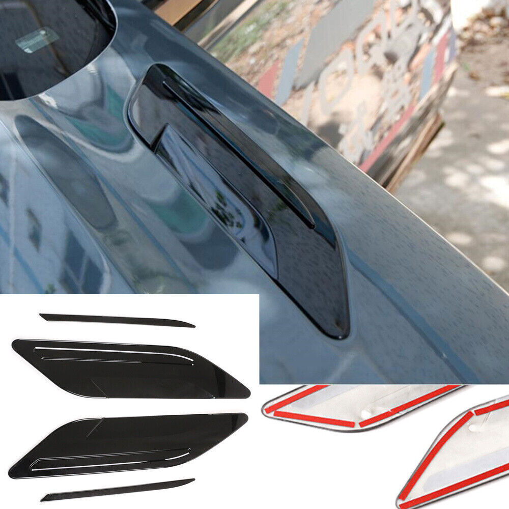 for Range Rover Evoque 2020+Hood Engine Fender Air Vent Outlet Trim Black ABS 4X n