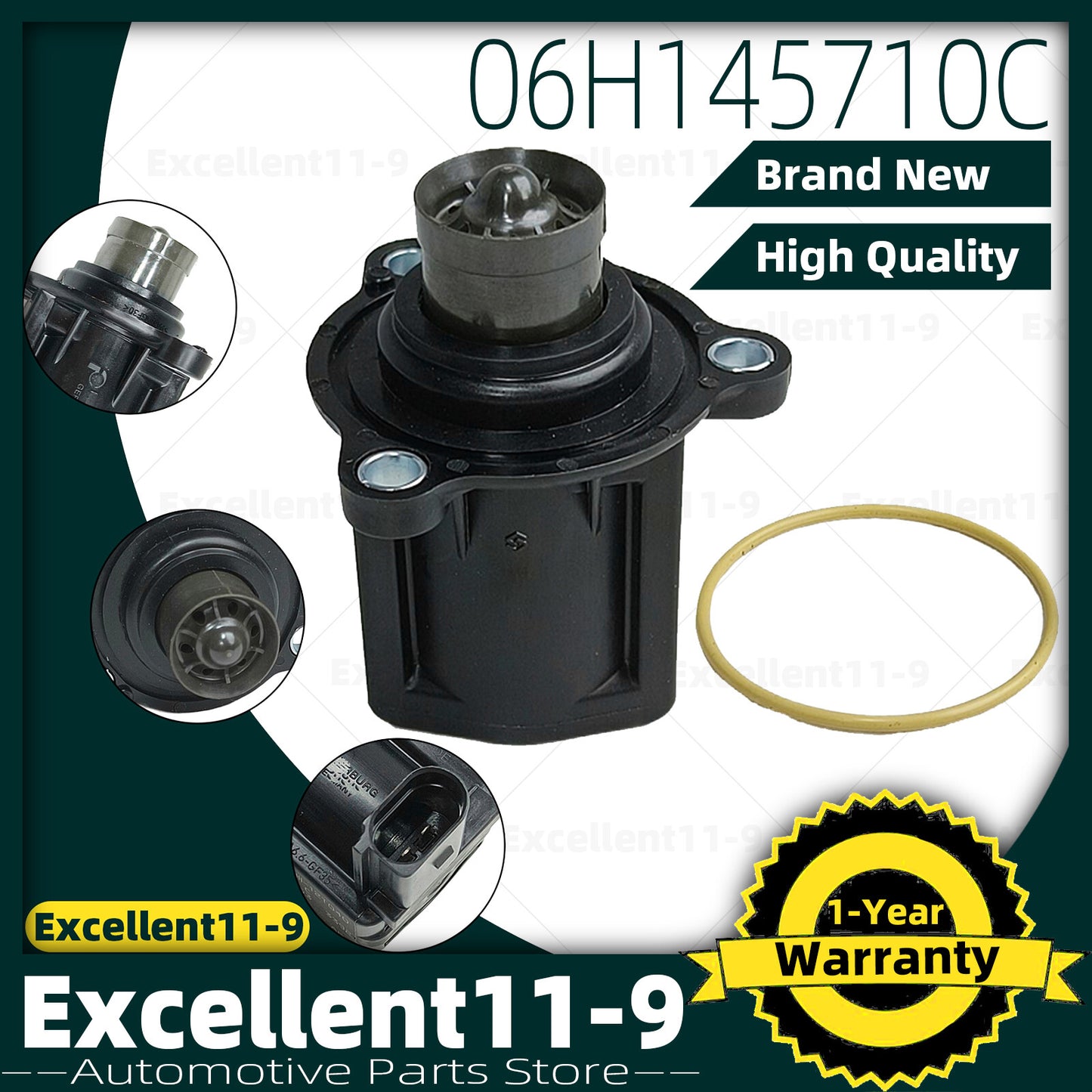 Turbocharger shut-off valve #06H145710C suitable for Beetle, for Tiguan , for Audi A5, A6, Q5, Q7 n