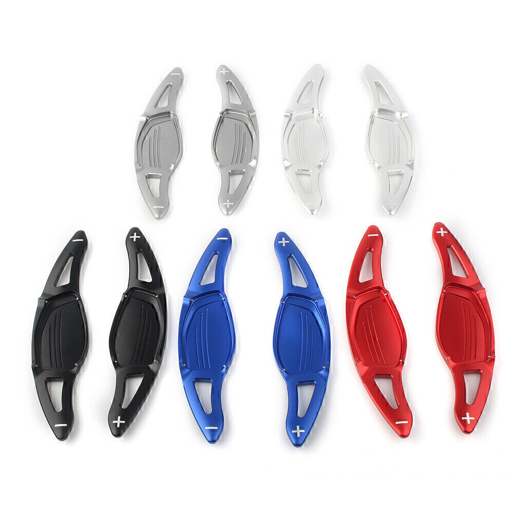 2-piece extended version of car steering wheel and gearshift paddle for Audi R8 RS3 RS4 RS5 TT RS