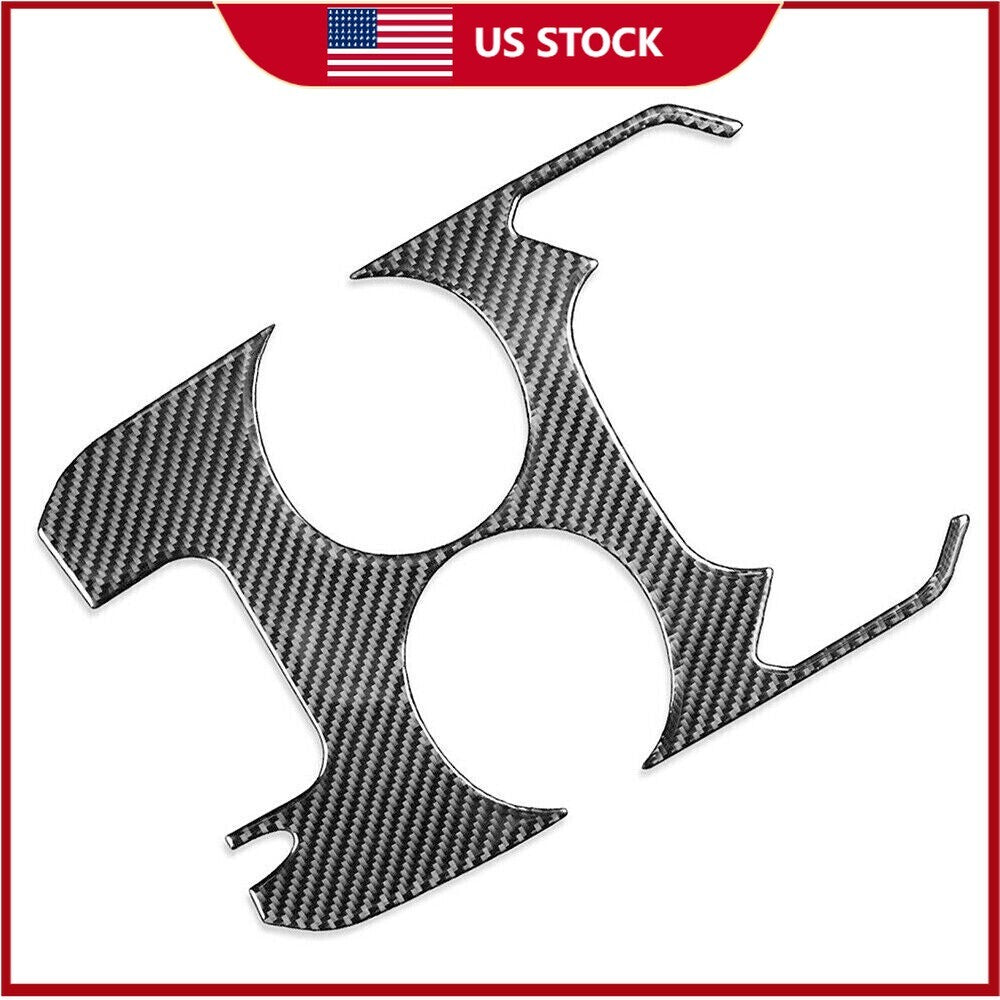 1pc Carbon Fiber Gear Shift Water Cup Holder Trim For Fusion Mondeo 13-2016 n