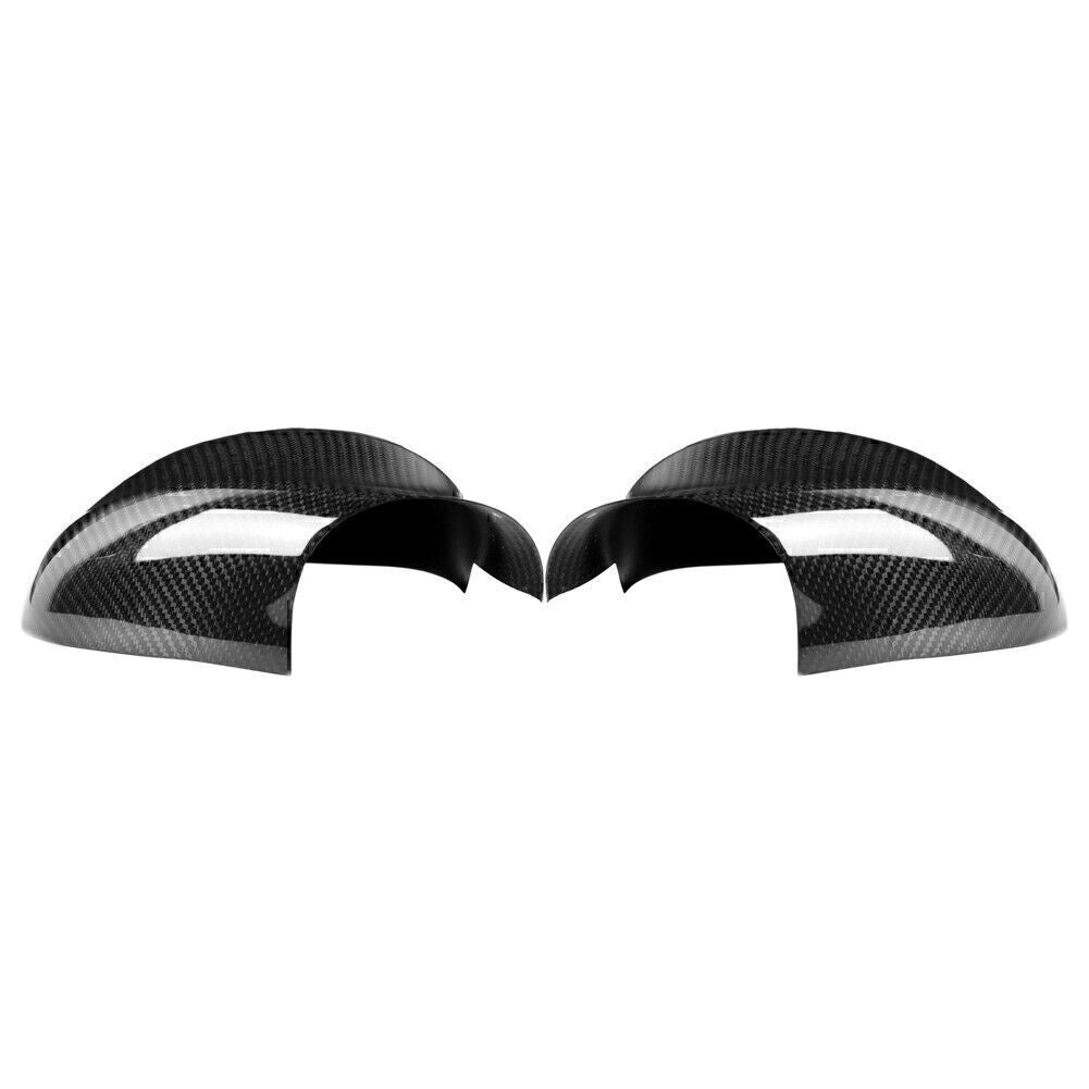 Black carbon fiber side mirror cap trim for BMW E90 E91 3 Series 2005 - 2012