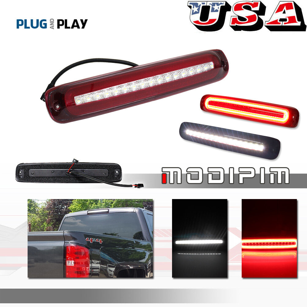 Red 3RD Third Tail brake cargo light suitable for 99-07 Silverado/ for GMC for Sierra - v