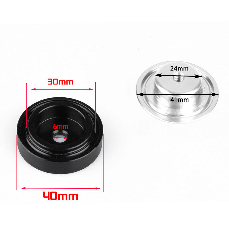 40mm Rear Wiper Block Off Delete Plug Cap Grommet for Civic Integra RSX Silver Q