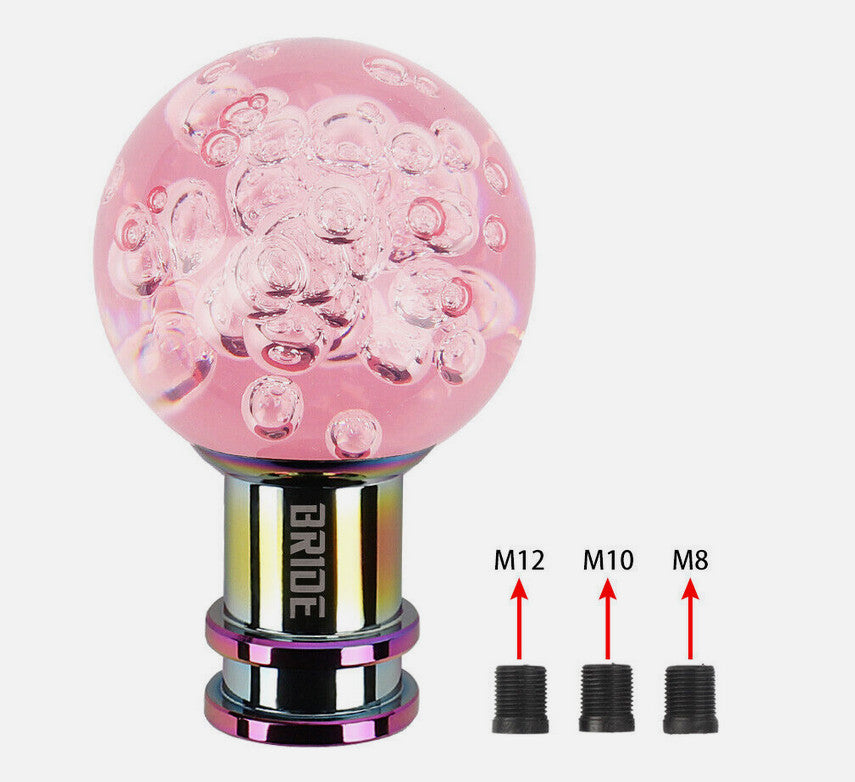 Car manual shift lever, bride crystal pink ball for Honda for Acura