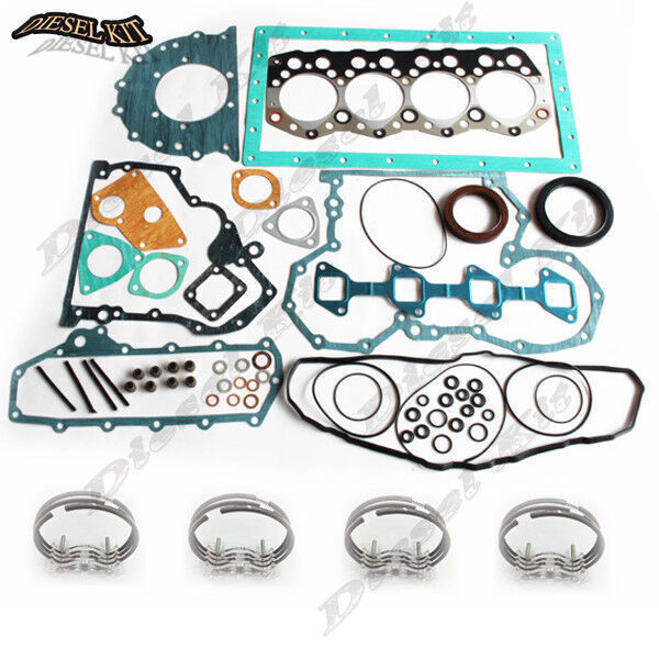 Piston ring and engine gasket kit for F18B Caterpillar Clark forklift S4S -