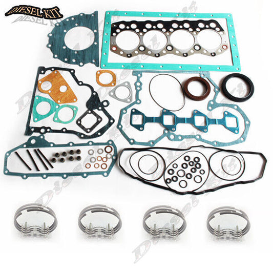 Piston ring and engine gasket kit for F18B Caterpillar Clark forklift S4S -