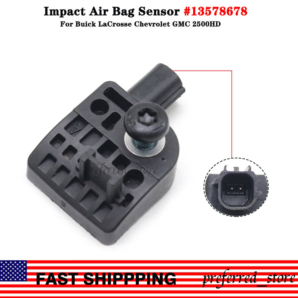 Two brand new impact sensors for rear-side use in 2013-2020 for BUICK / for CADILLAC / for CHEVY /GM RESTRAINT. v
