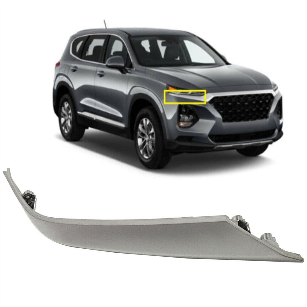 RH Passenger Side Front Headlight Molding for Hyundai Santa Fe Sport 2019 2020