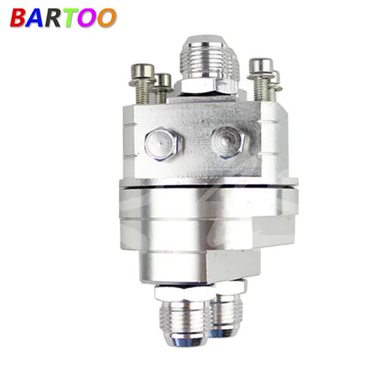Universal 10-AN10 Sandwich Plate Adapter+Oil Filter Relocation Kit Silver Q