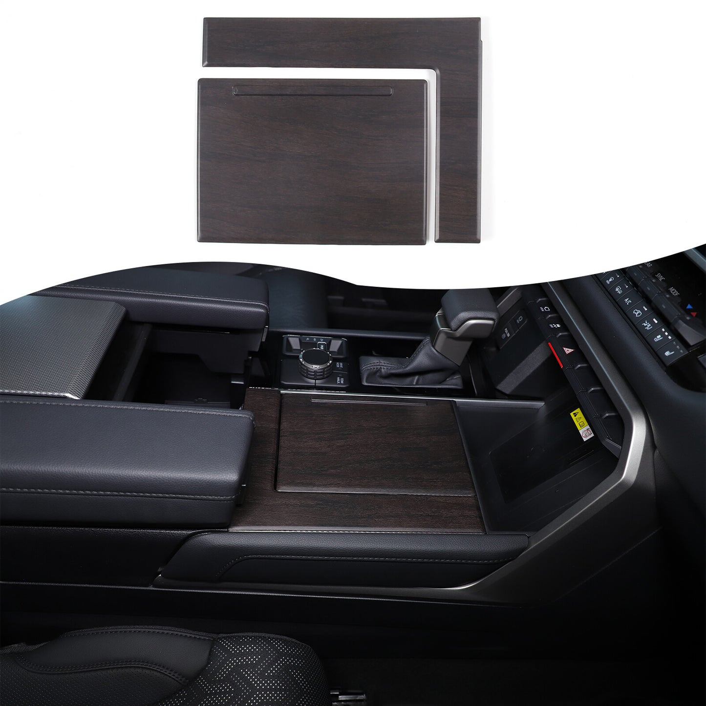 ABS Matte Black Armrest Privacy Storage Box for Tacoma 2016 - 2022- v
