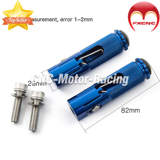 Motorcycle folding rear wheel, footrest, foot pedals, foot pedals, aluminum