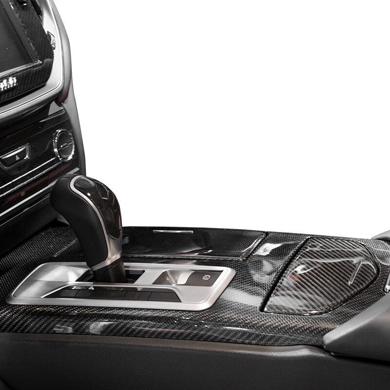 5D Carbon Fiber Door & Gear Shift Panel Cover Sticker for Maserati Ghibli 14-21