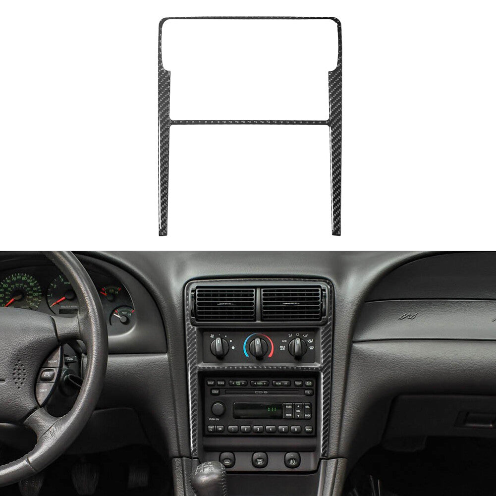 Carbon Fiber Interior Gear Shift Panel Cover Trim For Escape 2013-2016 v