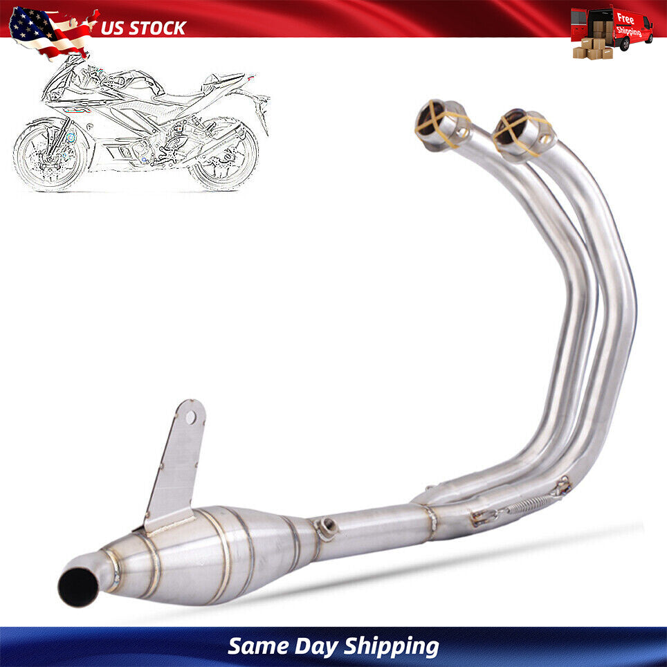 Modified Exhaust Connected Header for Yamaha YZF R3 MT-25 Front Pipe Link System