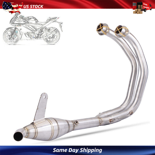 Modified Exhaust Connected Header for Yamaha YZF R3 MT-25 Front Pipe Link System