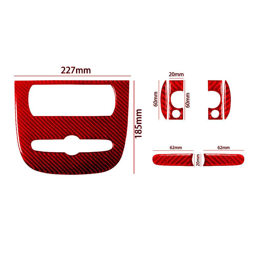 Carbon Fiber CD Player Panel Trim Cover For COBALT 2005-2010 Type-B v