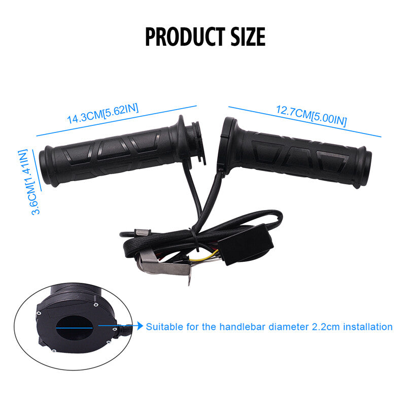 12V 22mm Universal Motorcycle Modified Electric Heated Handgrip Protector Kit n