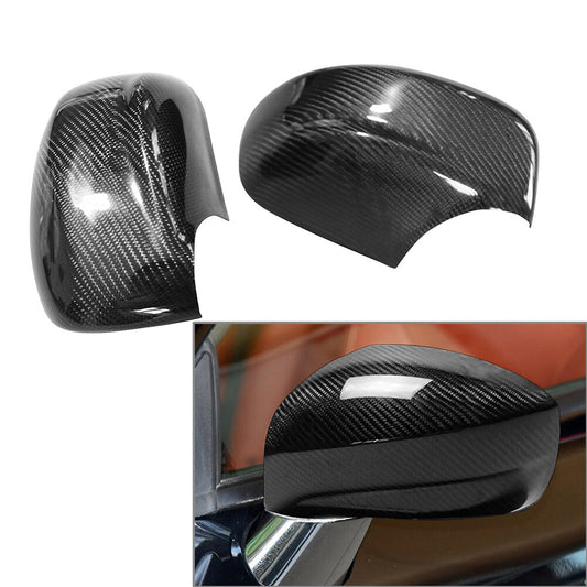Car Side Mirror Cover Cap for Nissan GT-R R35 2008-2020 Carbon Fiber Black 2pcs