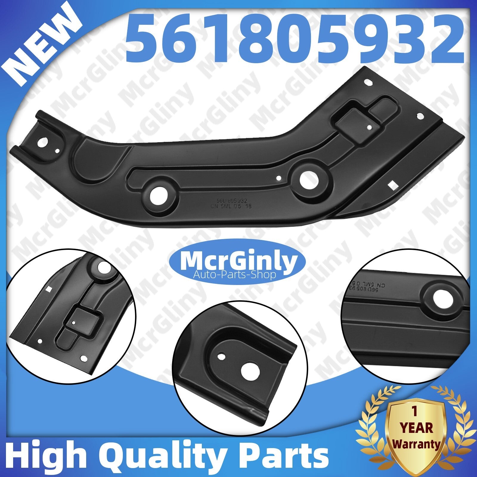 The right-side radiator support bracket is suitable for Passat 2013, 2014, and 2015 models. #561805932- n