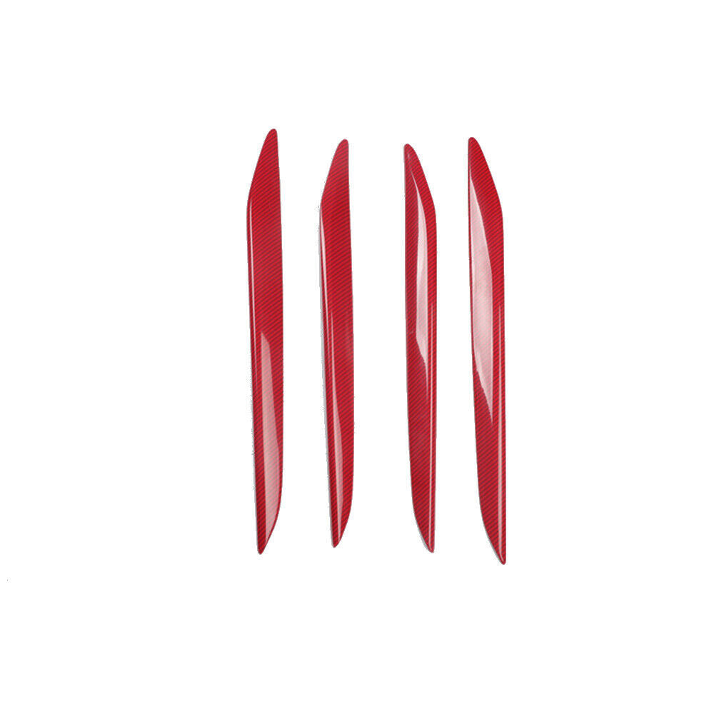 Car Inner Door Panel Cover Trim Inner Fit for Lexus NX 2015-20 Red Carbon Fiber