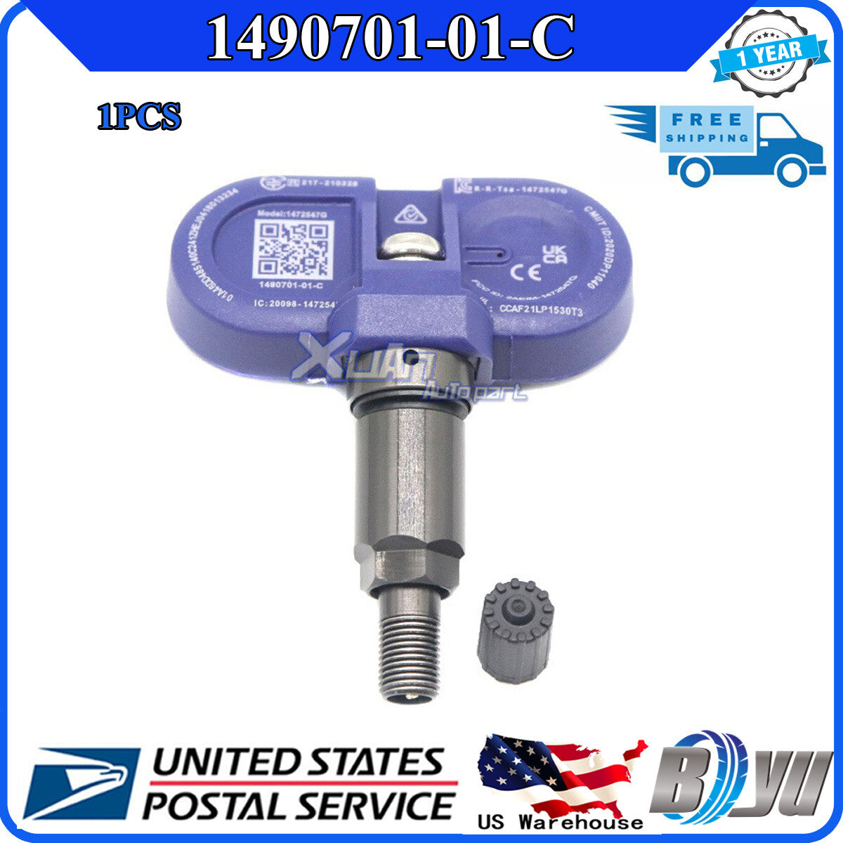 Bluetooth tire pressure sensor for Tesla Model 3 SXY 149070101B 1490701-01-C