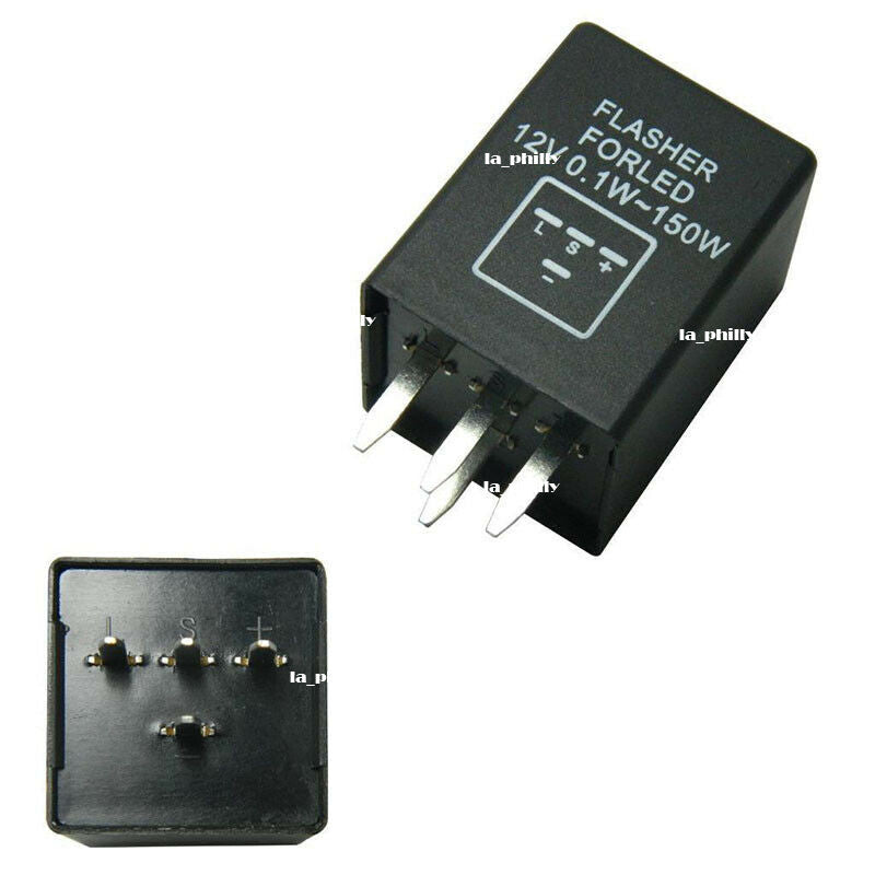 4-Pin EP29 LED Flasher Relay Fix For LED Turn Signal Lamps Hyper Flash Q