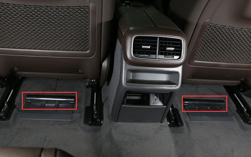 for Benz GLE GLS 2020-2023 Matte BlackInner for Seat Below Air Outlet Cover Trim 2P
