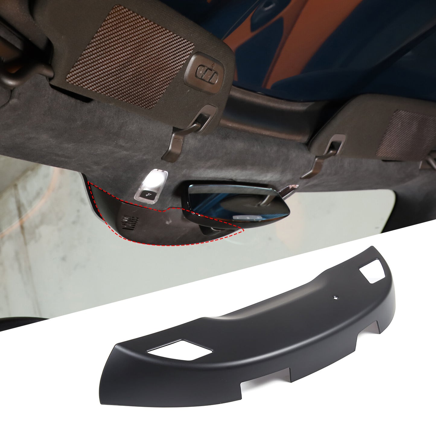Carbon fiber internal gear head decorative cover for Mazda 3 2020-2022- v