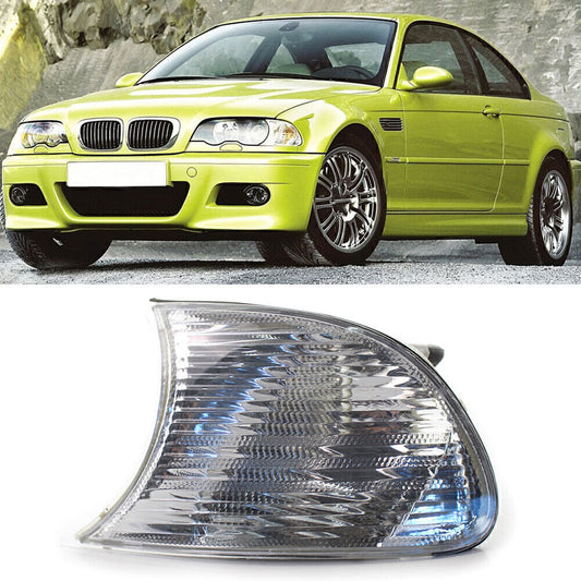 Corner Turn Signal Light Clear Lens Left Side Fit for BMW E46 3-Series 2DR 2000-2001