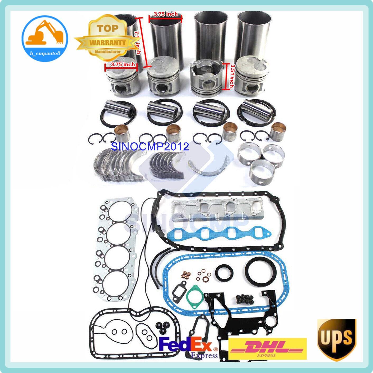 Engine Rebuild Kit W/Inner Cooling Gallery for Isuzu TCM KOMATSU Truck with 4JG2