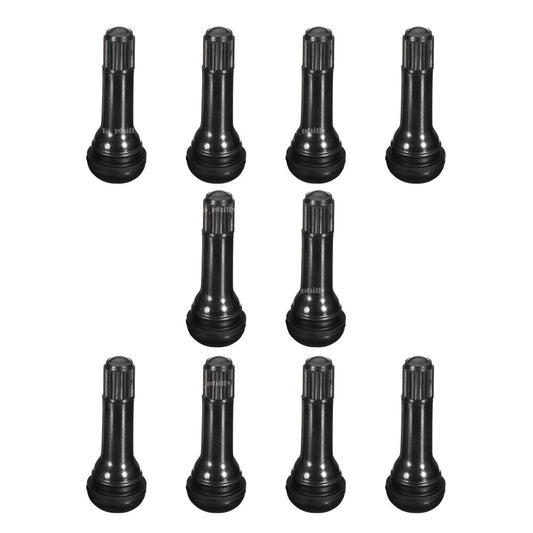 10 Pcs TR413 Short Rubber Tubeless Snap-In Tyre Tire Valve Stems For Universal Q