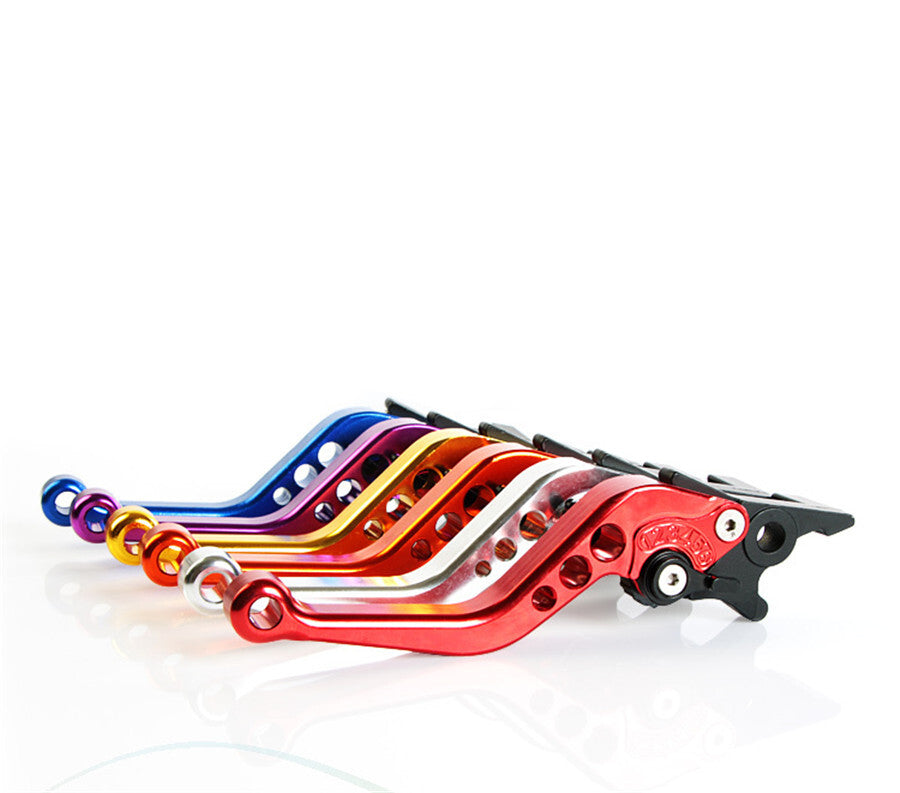 Red 2pcs Motorcycle handlebar Brake Master Cylinder Clutch Lever Adjustable