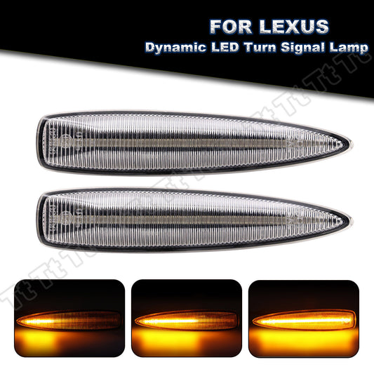 Sequential LED Fender Side Turn Signal Lights for Lexus IS F LX570 LS460 LS600hL- v