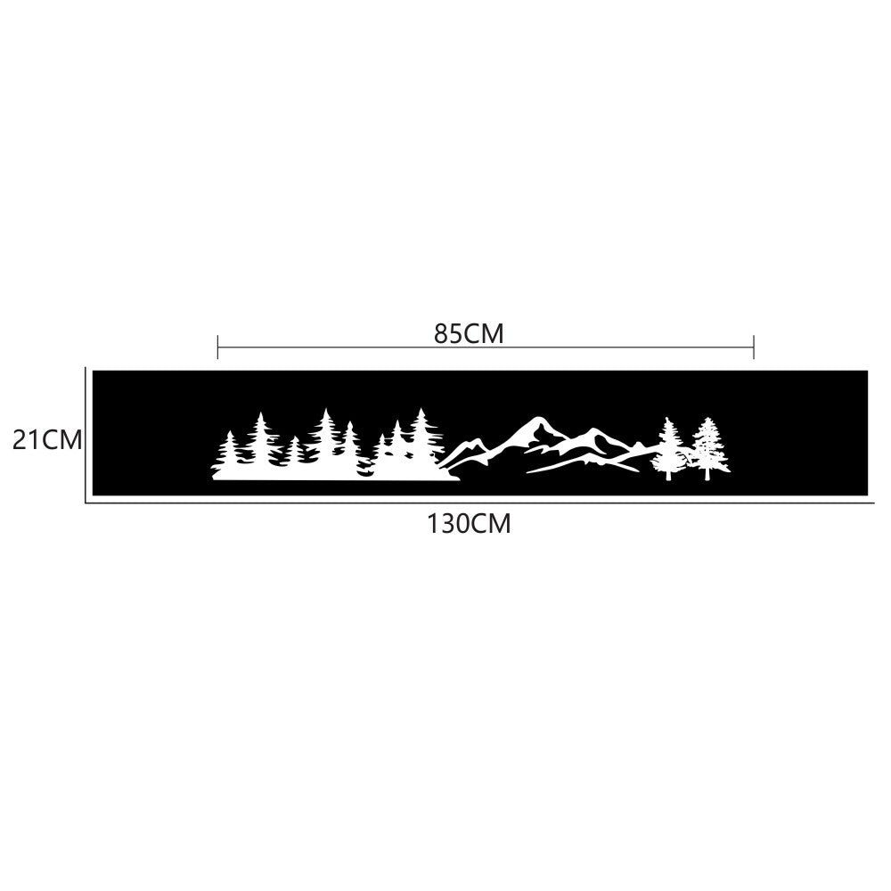 Car Stickers Vinyl Mountain Graphics Front Windshield White Decal Waterproof