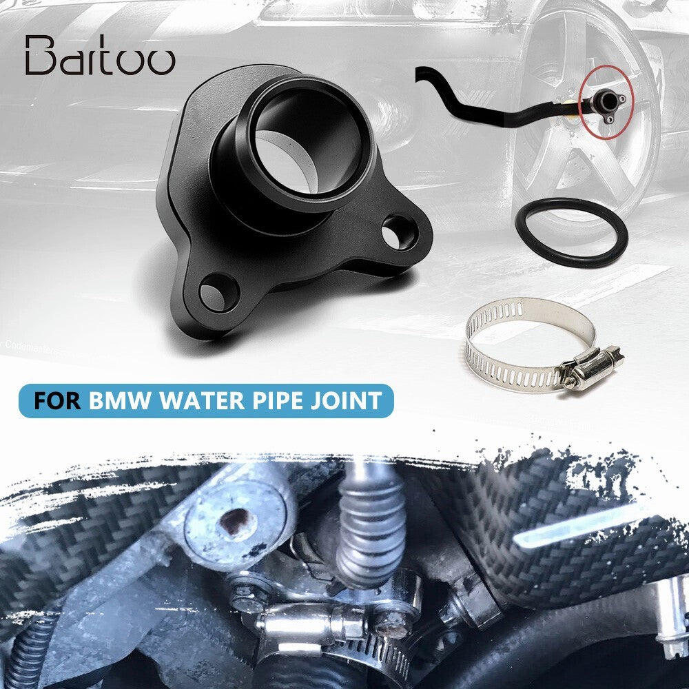 Black Water Hose Fitting Replacement for BMW 335i 335xi 11537541992 11537544638 Q