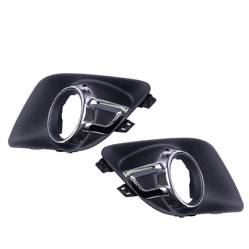 Pair bumper Fog Lamp Bezel Cover for Mitsubishi Outlander Sport ASX RVR 2010-12