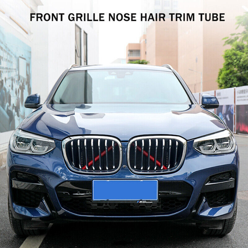 2x for 2020-2023 for BMW 3 Series G20 Car Front V Brace Grille Trims Strips Cover Q