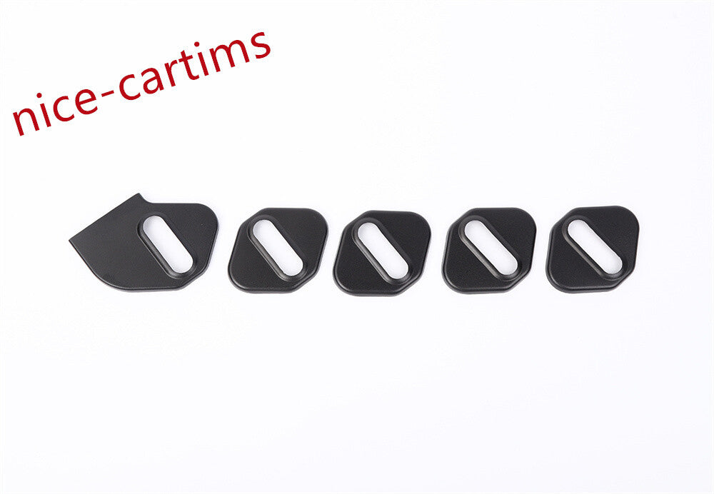 5¡ÁAlloy Black Car Door Lock Protector Buckle Cover for Suzuki for Jimny 4-door 2019+
