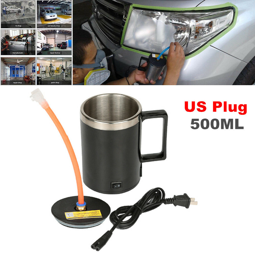 220V Automotive Headlight Lens Fogging Coating Cup Lamp Repair Tool Kit n