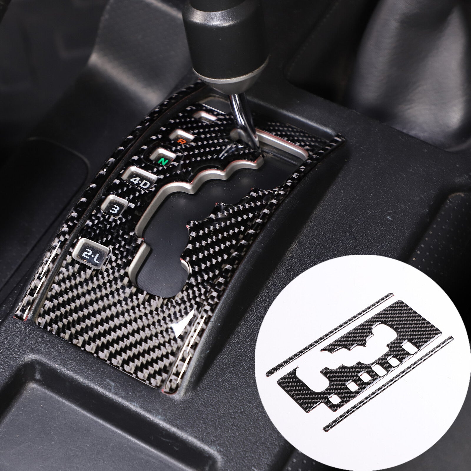Carbon fiber steering wheel left slot decorative frame suitable for Corvette C8 20-23- v