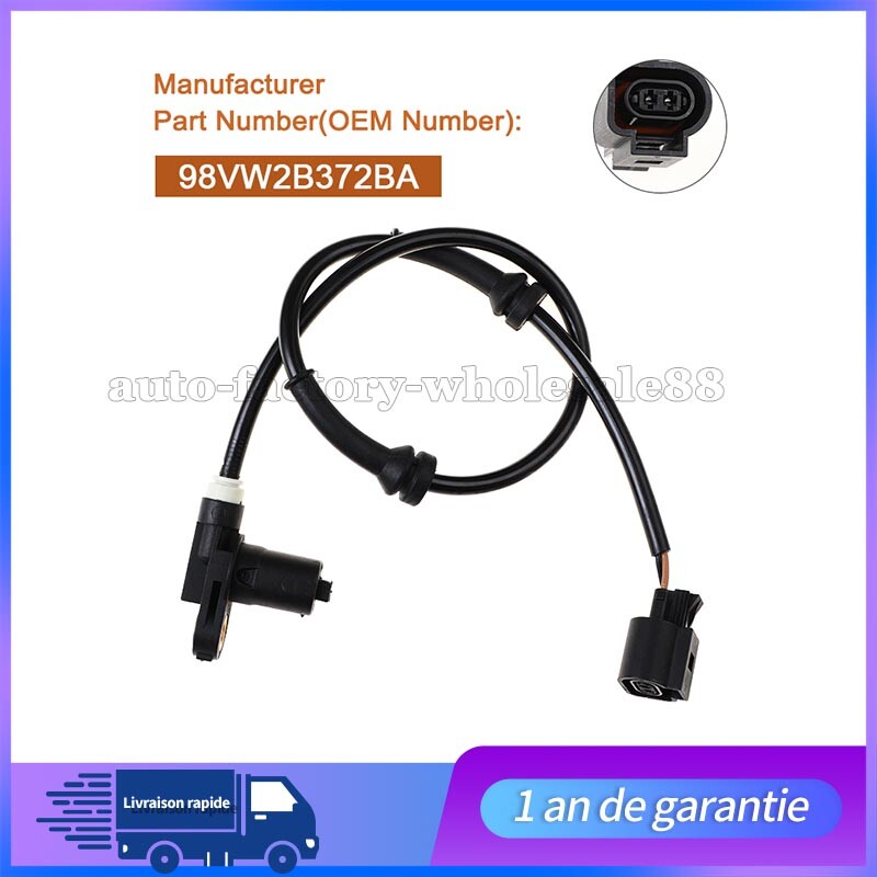 CAPTEUR ABS AVANT GAUCHE DROIT POUR GALAXY for SEAT ALHAMBRA for VW SHARAN NEUF n